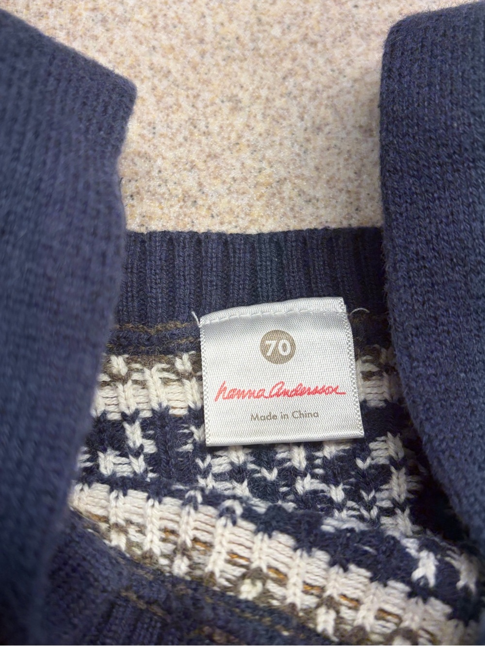 Vintage Hanna Anderson Fair Isle Overalls - Picture 2 of 2